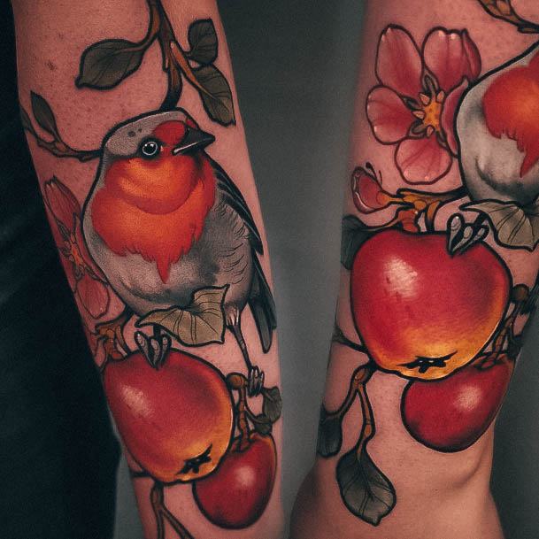 Awesome Apple Tattoos For Women