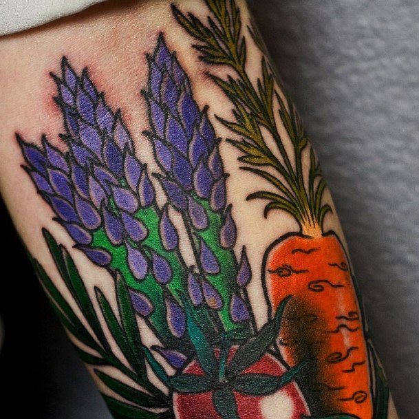 Awesome Asparagus Tattoos For Women