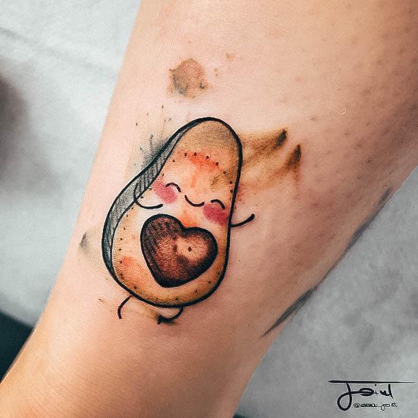 Awesome Avocado Tattoos For Women