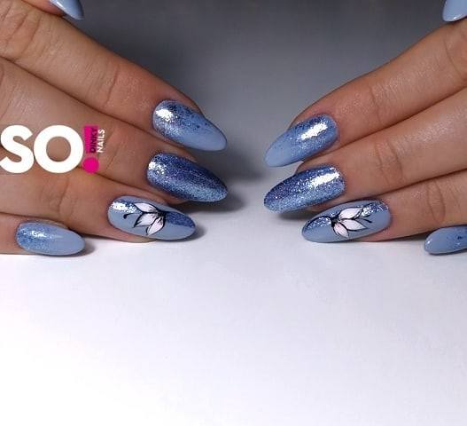 Awesome Azure Nails For Women