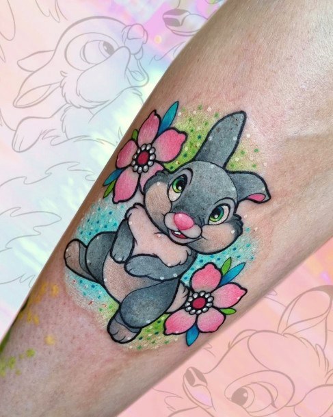 Awesome Bambi Tattoos For Women