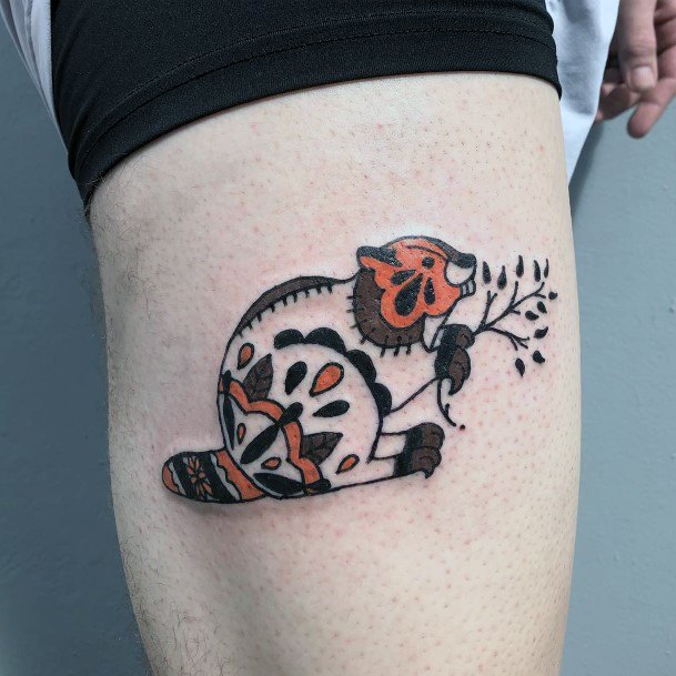 Awesome Beaver Tattoos For Women