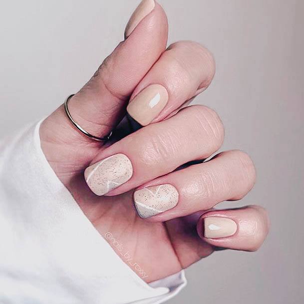 Awesome Beige Fingernails For Women