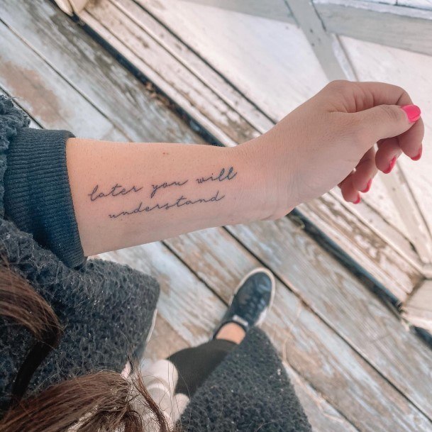 Awesome Bible Verse Tattoos For Women Wrist