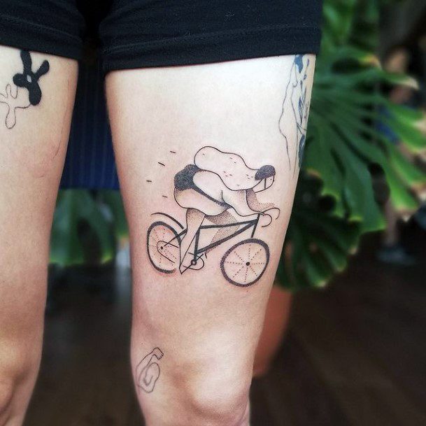 Awesome Bicycle Tattoos For Women