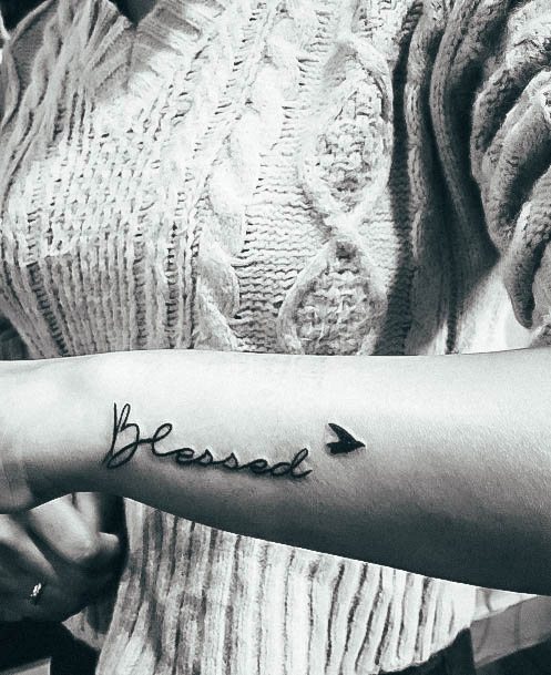 Awesome Blessed Tattoos For Women
