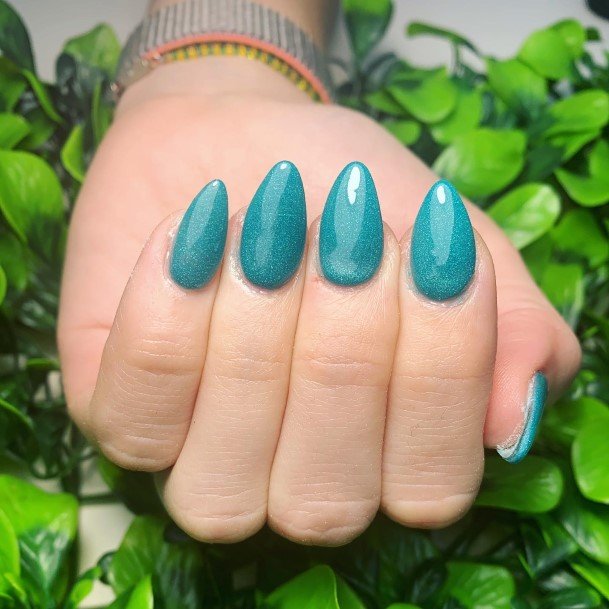 Awesome Blue And Green Nails For Women