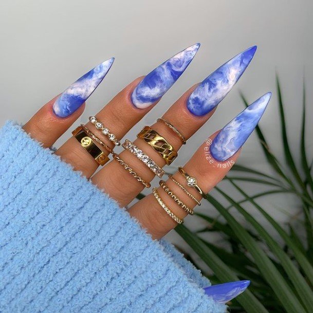 Awesome Blue Summer Nails For Women