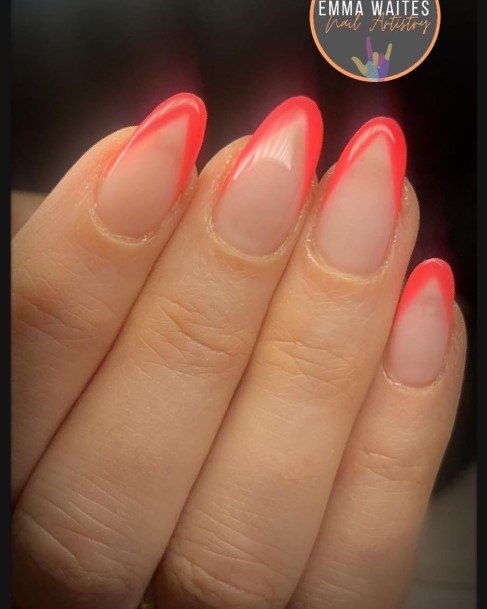 Awesome Bright Coral Nails For Women