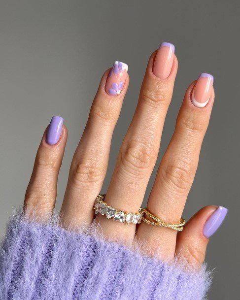 Awesome Bright Purple Nails For Women