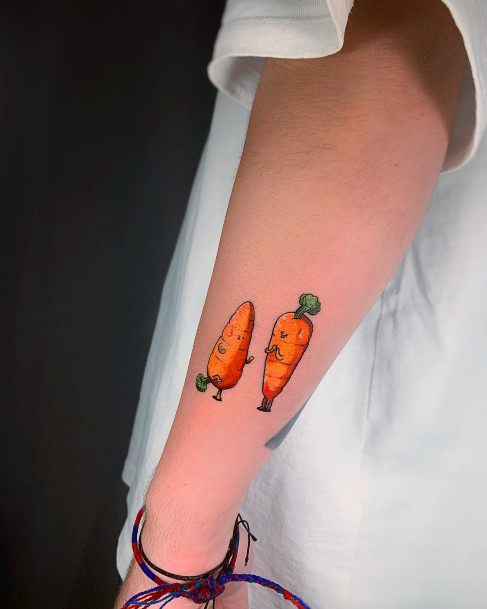 Awesome Carrot Tattoos For Women