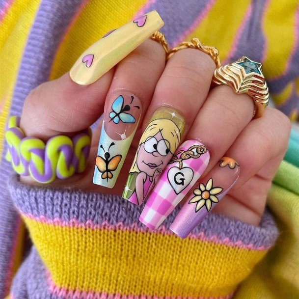 Awesome Cartoon Nails For Women