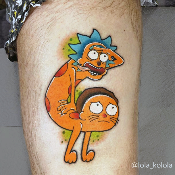 Awesome Catdog Tattoos For Women