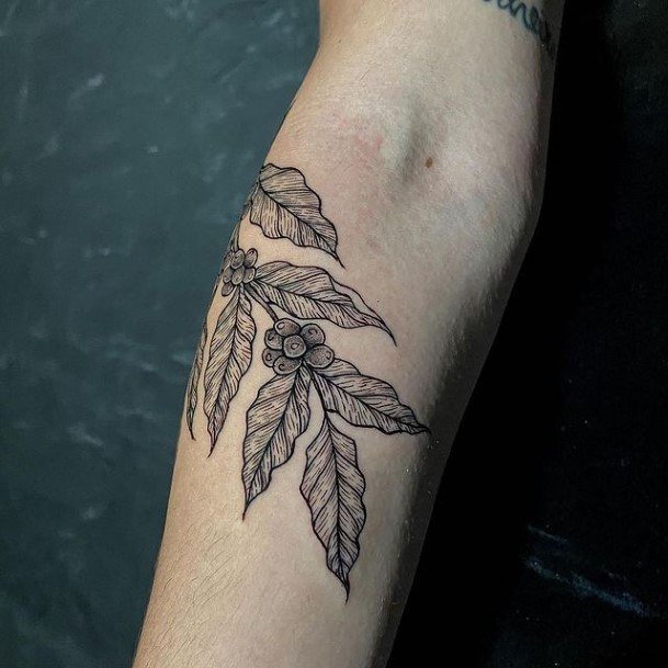 Awesome Coffee Bean Tattoos For Women