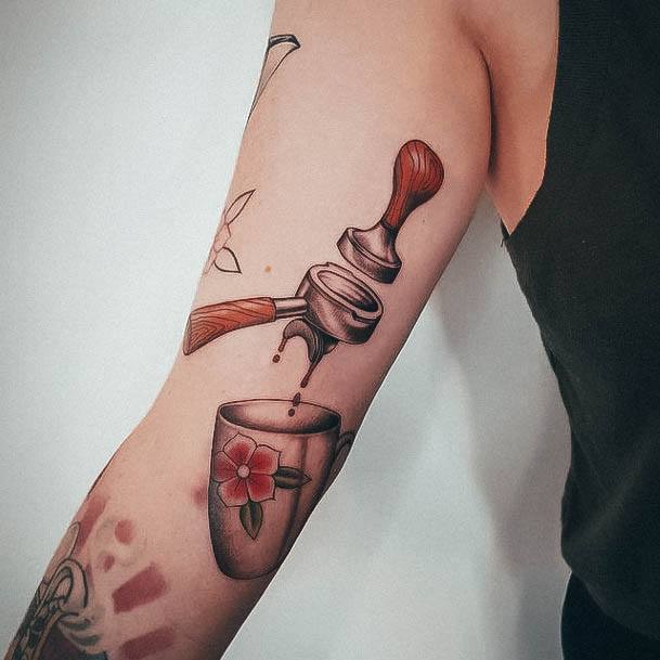 Awesome Coffee Mug Tattoos For Women