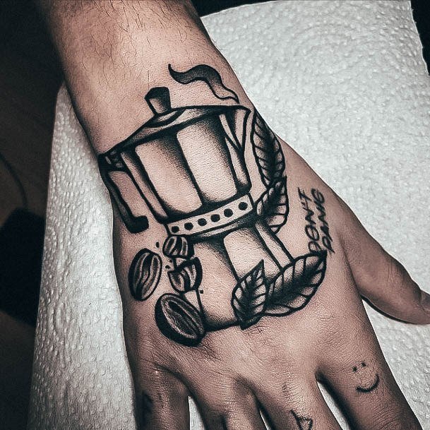 Awesome Coffee Pot Tattoos For Women