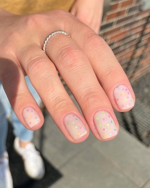 Awesome Confetti Nails For Women