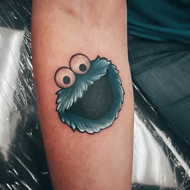 Awesome Cookie Monster Tattoos For Women