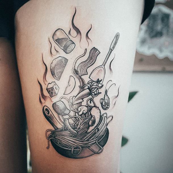 Awesome Cooking Tattoos For Women