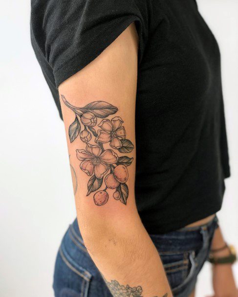 Awesome Crabapple Tattoos For Women