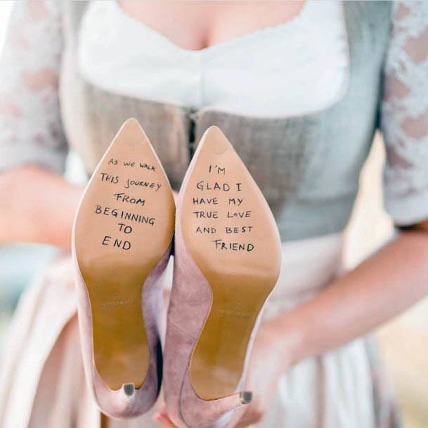 Awesome Cute Bottom Shoe Quote For Wedding Ideas