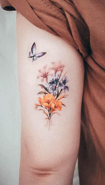 Awesome Daffodil Tattoos For Women