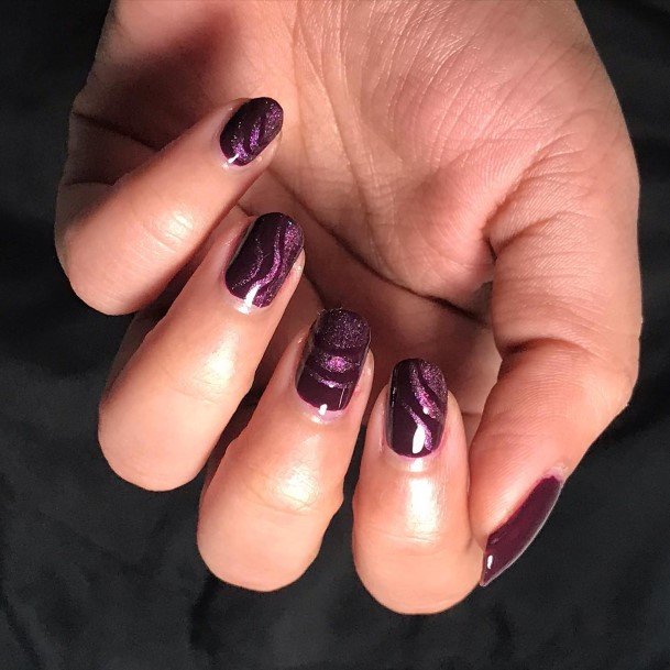 Awesome Dark Maroon Nails For Women