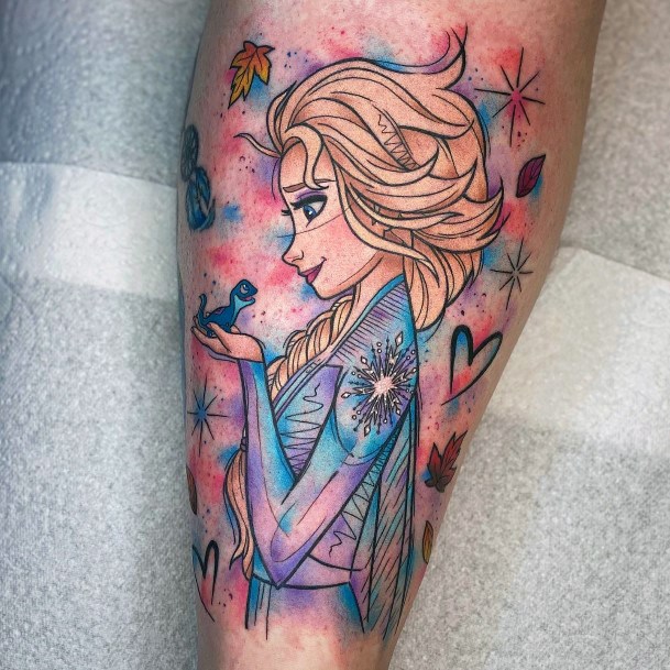 Awesome Elsa Tattoos For Women