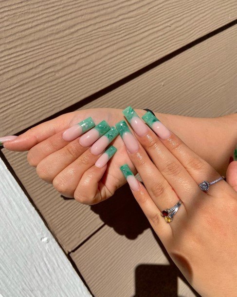 Awesome Emerald Green Nails For Women