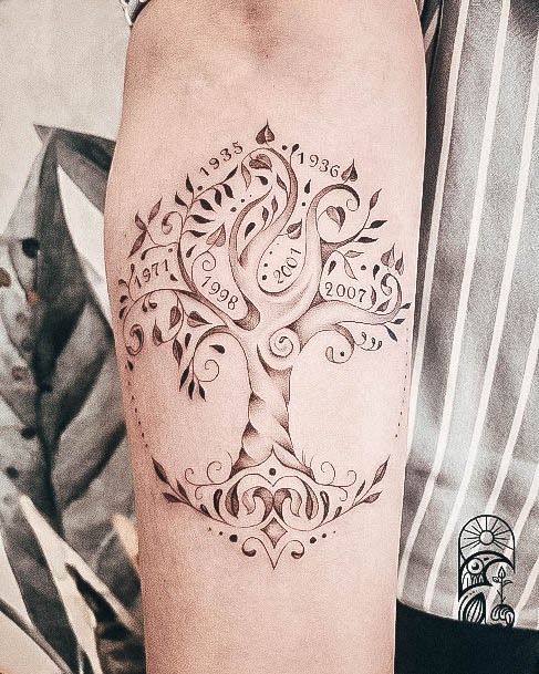 Awesome Family Tree Tattoos For Women