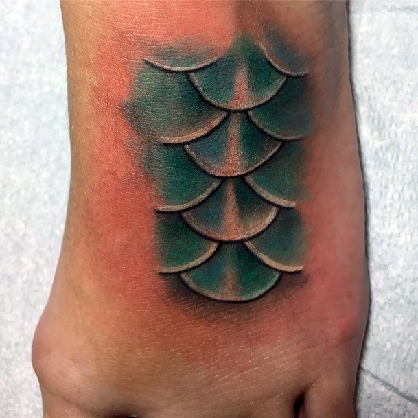 Awesome Fish Scales Tattoos For Women