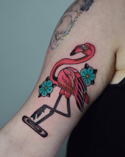 Awesome Flamingo Tattoos For Women