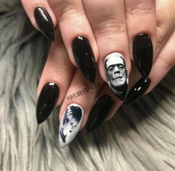Awesome Frankenstein Nails For Women