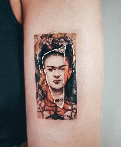 Awesome Frida Tattoos For Women