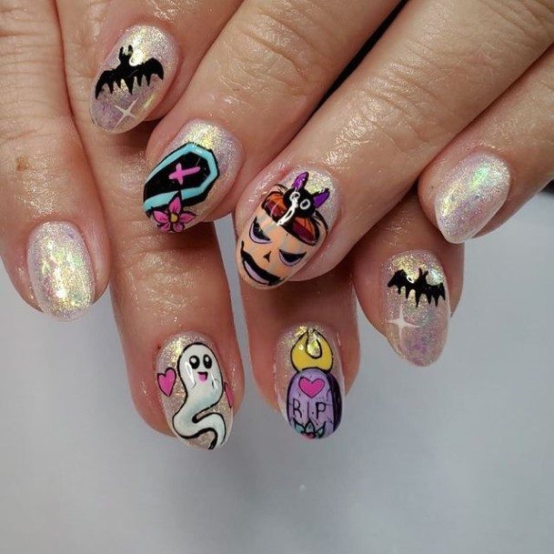Awesome Ghost Nails For Women