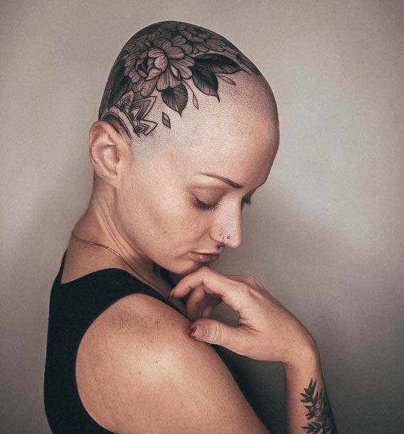 Awesome Head Tattoos For Women