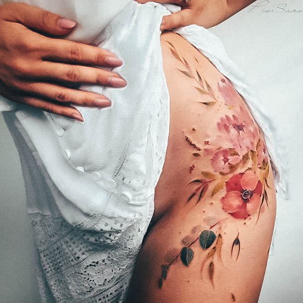 Awesome Hips Tattoos For Women