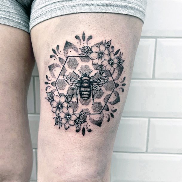 Awesome Honeycomb Tattoos For Women