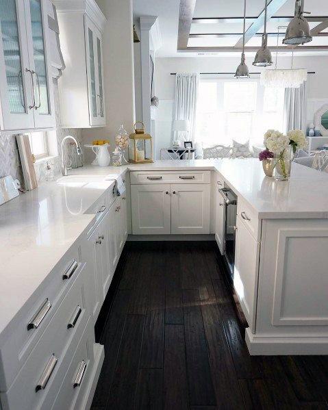 Awesome Kitchen Cabinetry Ideas With Dark Hardwood