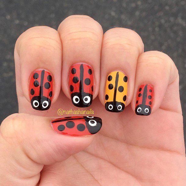 Awesome Ladybug Nails For Women