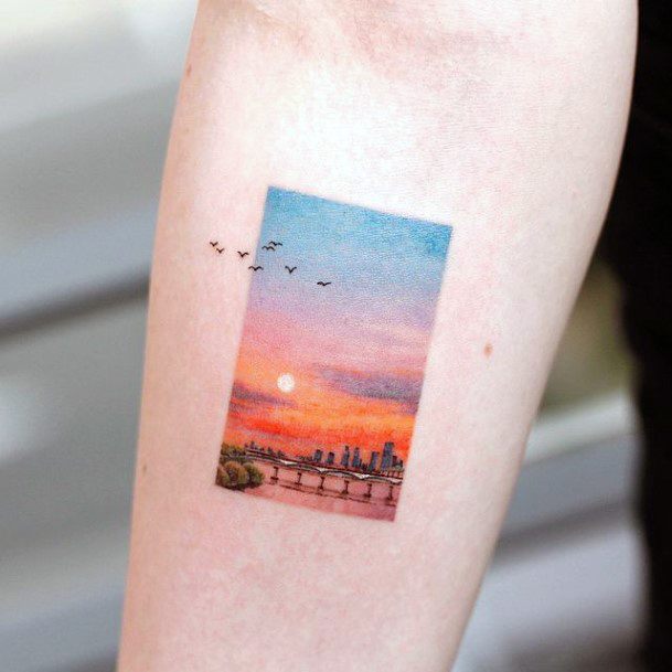 Awesome Landscape Tattoos For Women