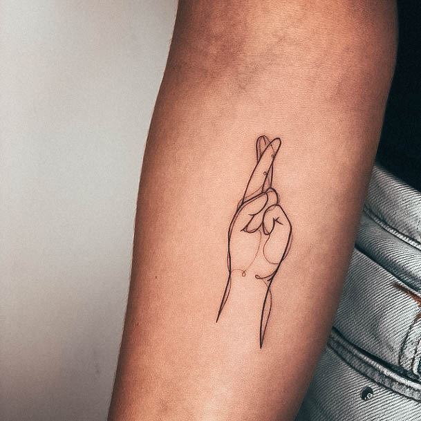 Awesome Line Tattoos For Women