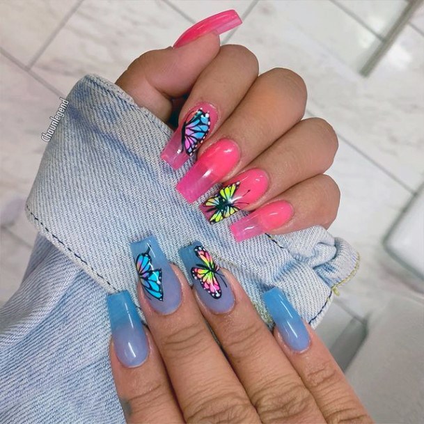 Awesome Long Pink Fingernails For Women