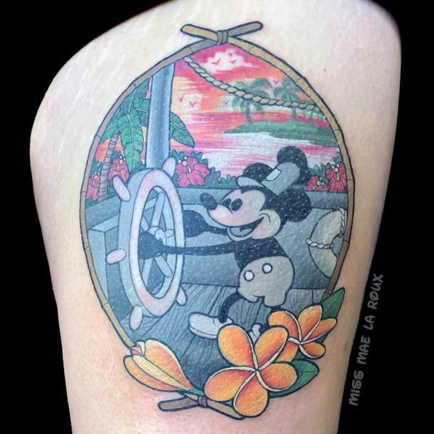 Awesome Mickey Mouse Tattoos For Women