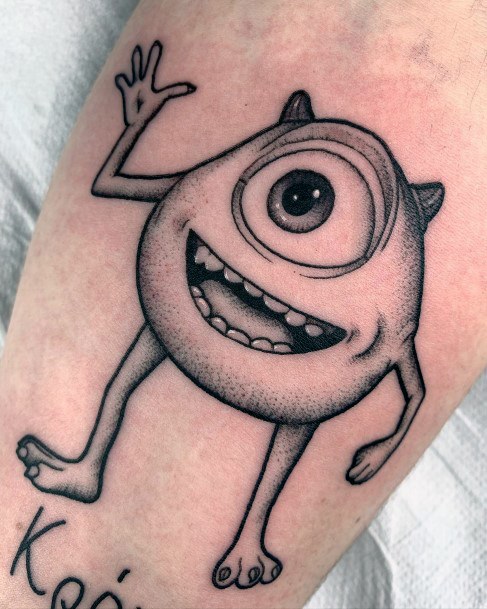 Awesome Monsters Inc Tattoos For Women