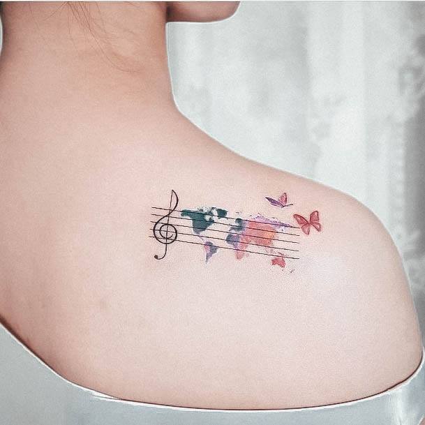 Awesome Music Note Tattoos For Women