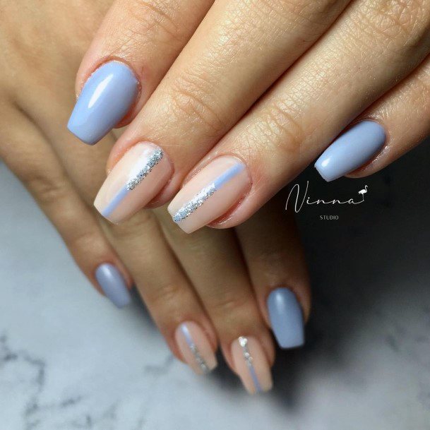 Awesome Navy Blue Dress Fingernails For Women
