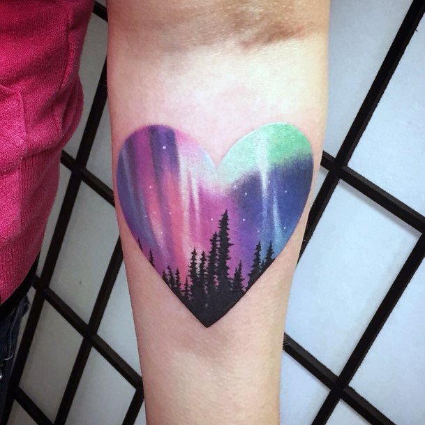 Awesome Northern Lights Tattoos For Women