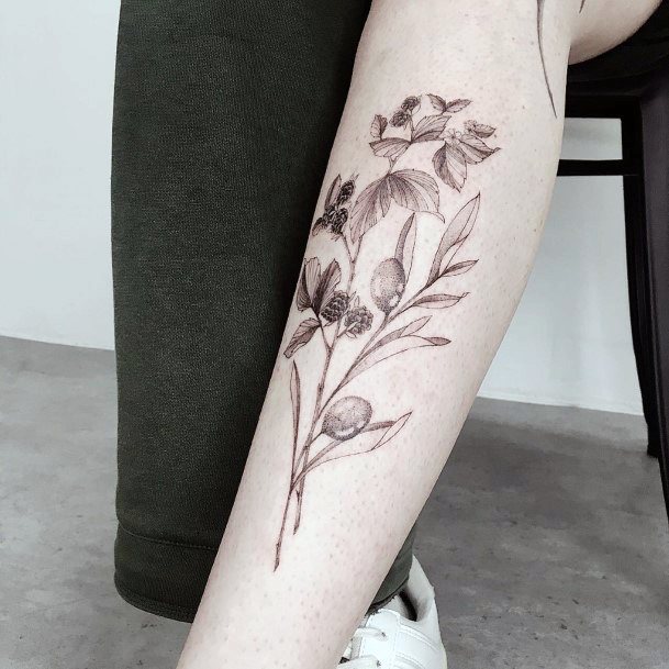 Awesome Olive Tree Tattoos For Women