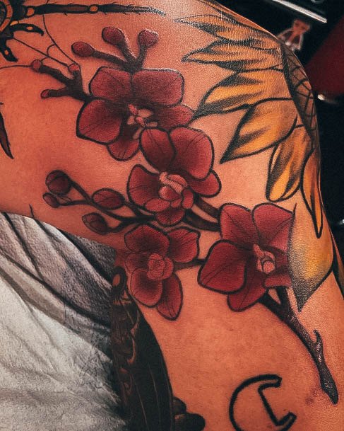 Awesome Orchid Tattoos For Women